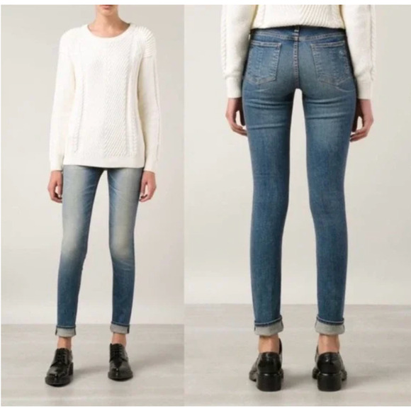 rag & bone Denim - Rag and Bone Surf Medium Wash Denim Skinny Jeans Size 25